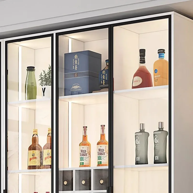Hanging Bar Cabinet Outdoor Wine Refrigerator Nordic High End Furniture Decoration Antique Open Cabinets Vitrine Luxury Drinks