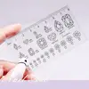 Good Fake Nail Ruler  High Precise Lightweight Faux Nail Ruler  All-Purpose Clear Ruler Fake Nails Measuring Tools 2