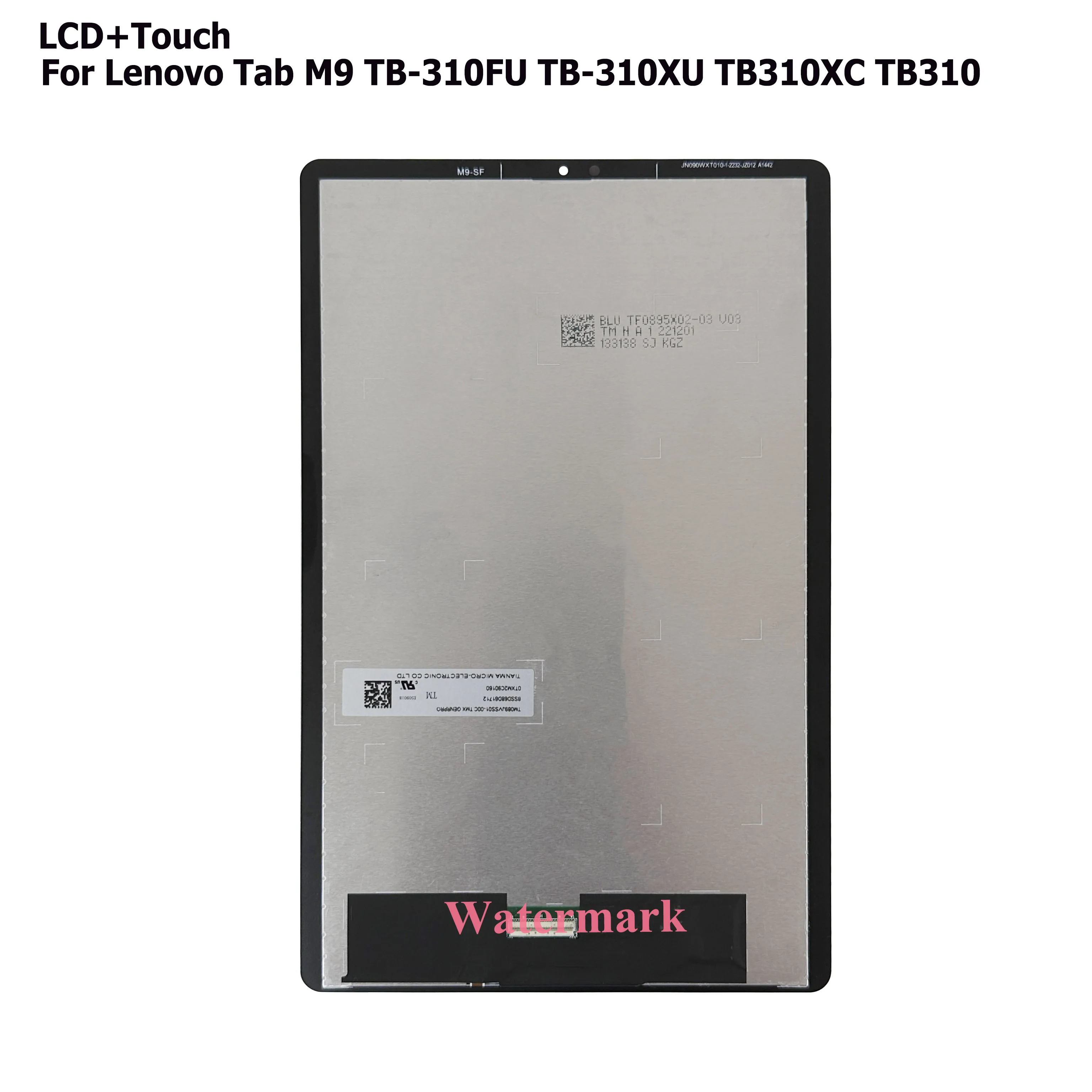 레노버 탭 M9 TB-310FU TB-310XU TB310XC TB310FU 터치 스크린 디지타이저 태블릿 Lcd 디스플레이 어셈블리 교체 용 9 인치 LCD
