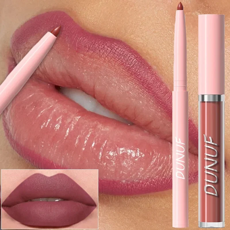 12 Color Matte Lip Liner Pencil Lip Gloss Set Waterproof Lipliner Pen Red Brown High Pigmented Glaze Lips Cosmetics Makeup lip liner,lip liner pencil,lipliner pencil,lip liner set,lip makeup set