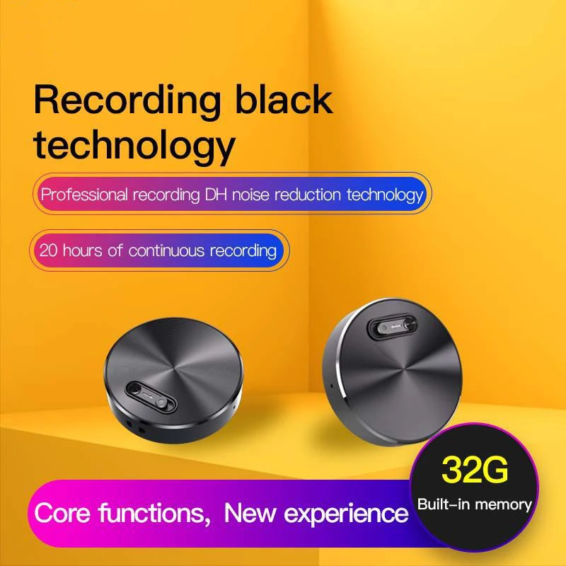 

Coin Digital Voice Recorder MP3 Player Voice Activated Recorder Small Audio Sound Recording Device Mini Voice Recorder