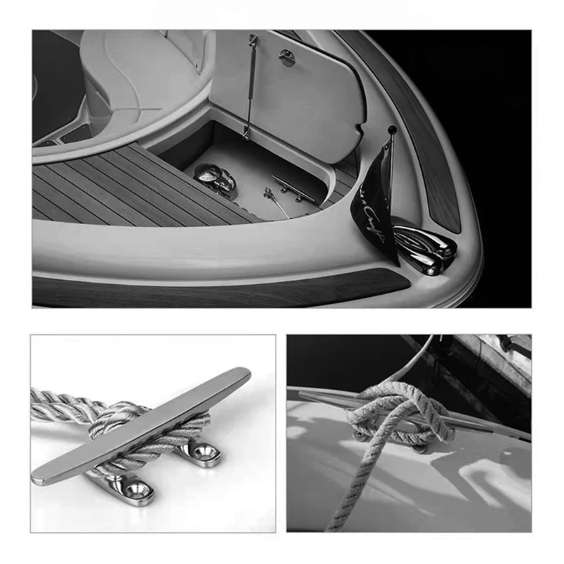 

Flip Up Folding Pull Up Cleat Dock Deck Marine Hardware Line Rope Mooring Cleat