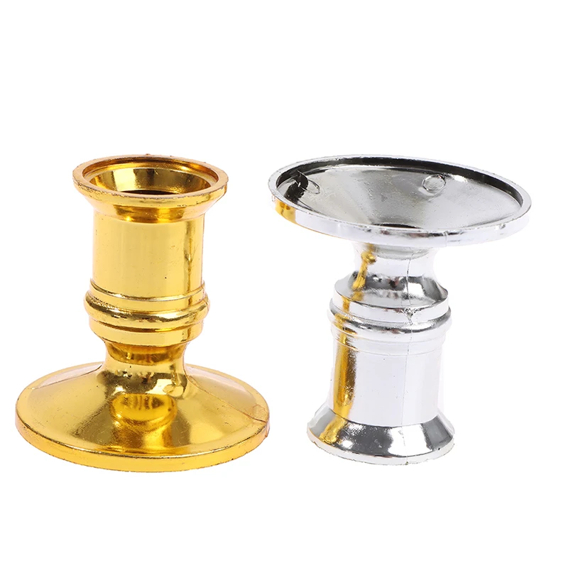 2pcs/set  Plastic Candle Holder  Candle Base Candlestick Holder For Wedding Dinner Home Decor