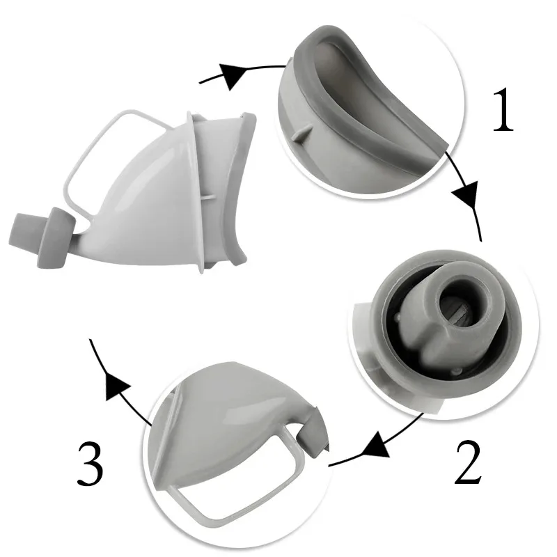 Outdoor Portable Urine Toilet Aid Car Travel Adult Urinals for Men Women Children Potty Funnel Peeing Camping Emergency Toilet Portable Pee Funnel Portable Urinal