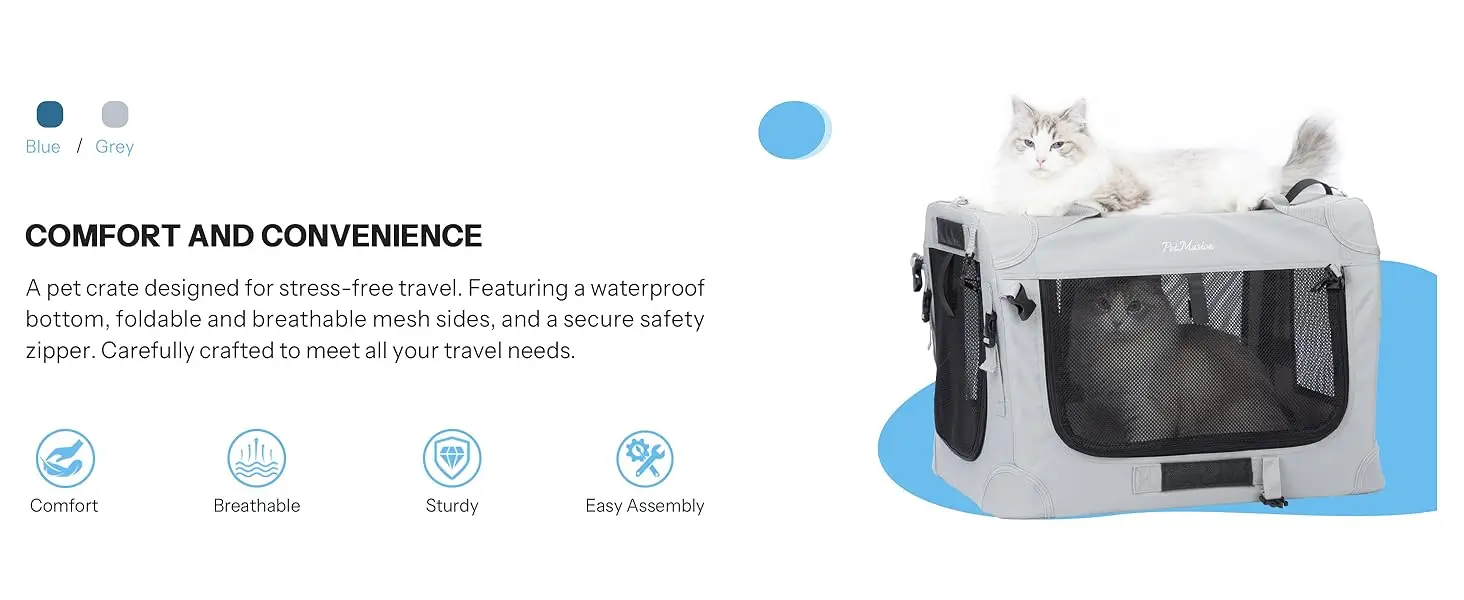 PetMasion pet carrier has the advantages of comfort, breathability, firmness, and easy installation