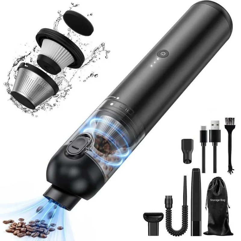

Cordless Handheld Vacuum, Car Vacuum Strong Suction Portable for Home/Car/Office