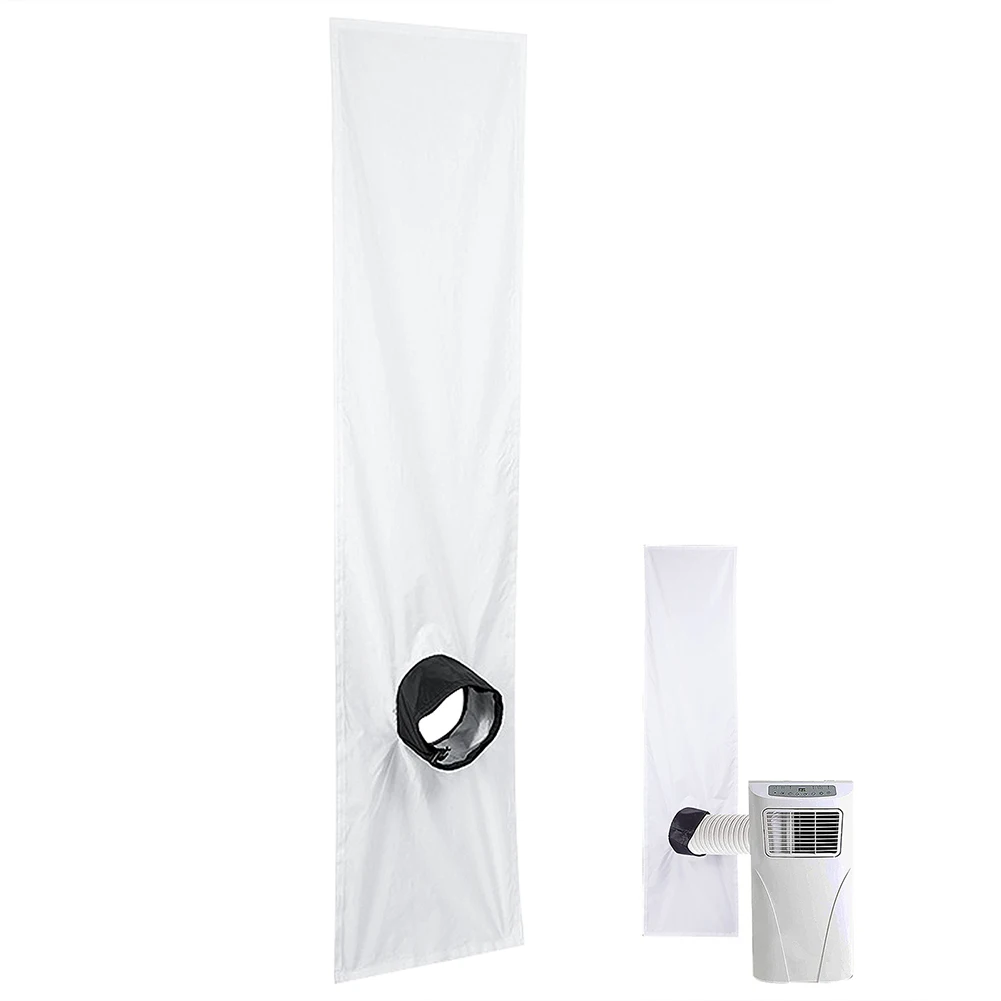 

Air Conditioner Kit Sealing Cloth Save Electricity Sloping Adjustable Universal White+black Polyester Material