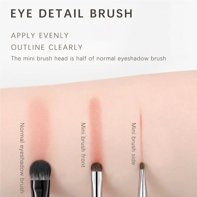 Horse Hair Eye Detail Makeup Brush Small Eye Shadow Brush Eyeliner Brush Smudge Brush for Precision Makeup Application