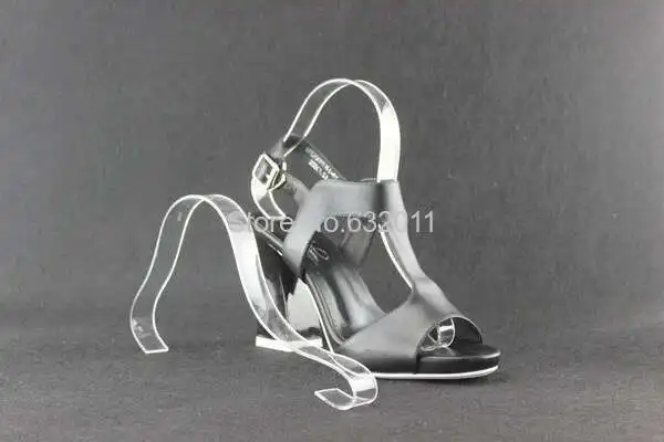 10pcs Acrylic Shoes Tree Bracket Clear Elastic Plastic Women Sandals Shoe Filler Display Rack Shoe Stretcher Strip