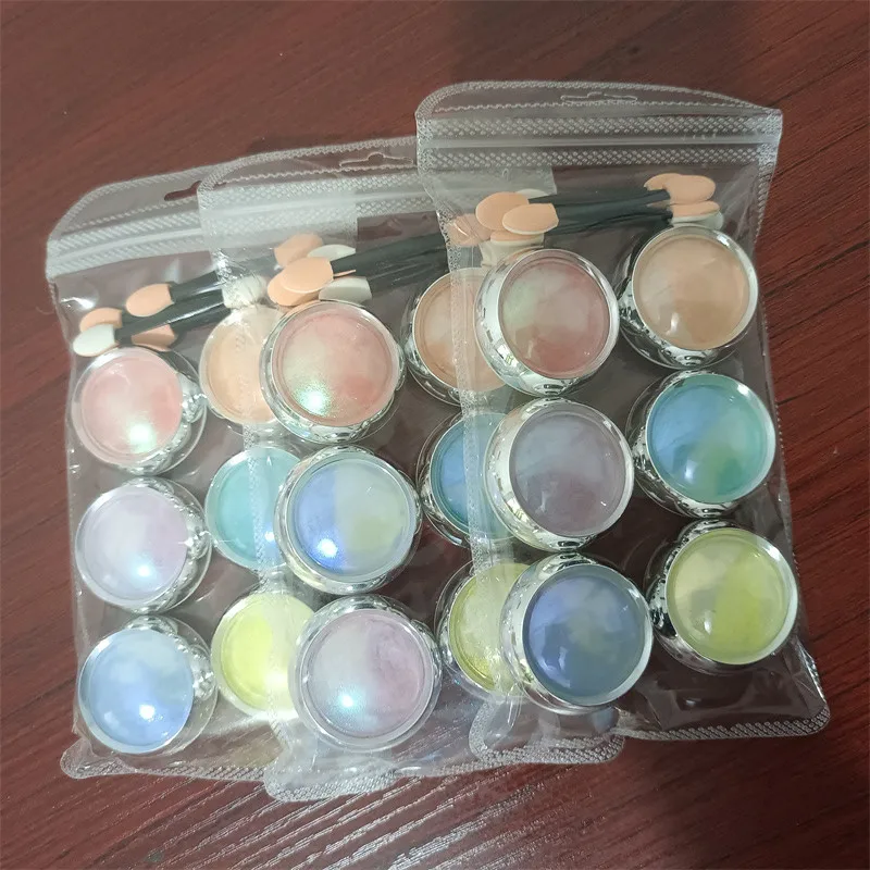 Arcobaleno Chrome Pearl Glitter Per Unghie Sparkle Wedd Bride Nail Art Decorazioni Per Immersione Polveri Aurora Polvere Effetto Specchio Fata Polvere