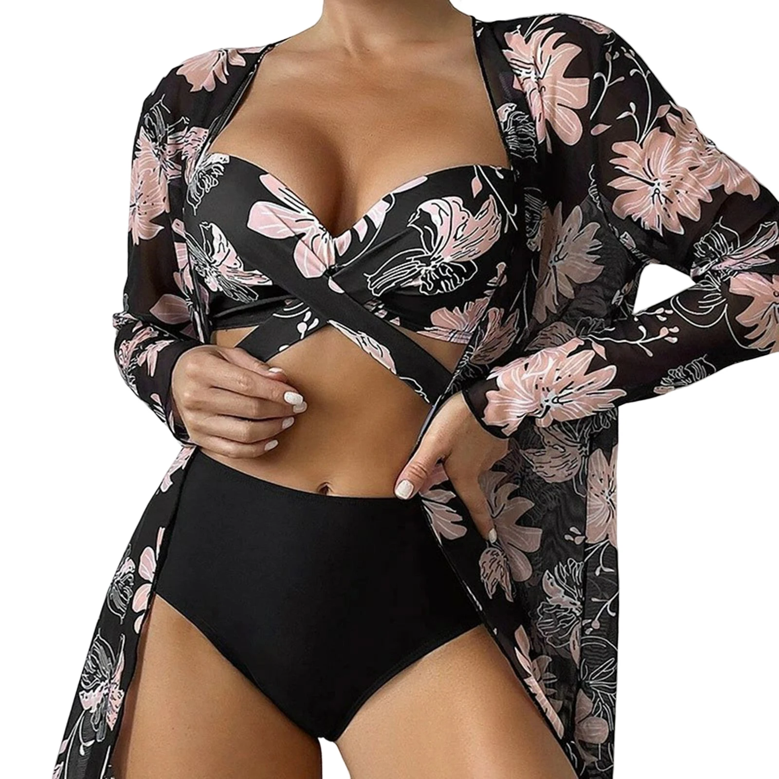 

Женский купальный костюм из трех предметов