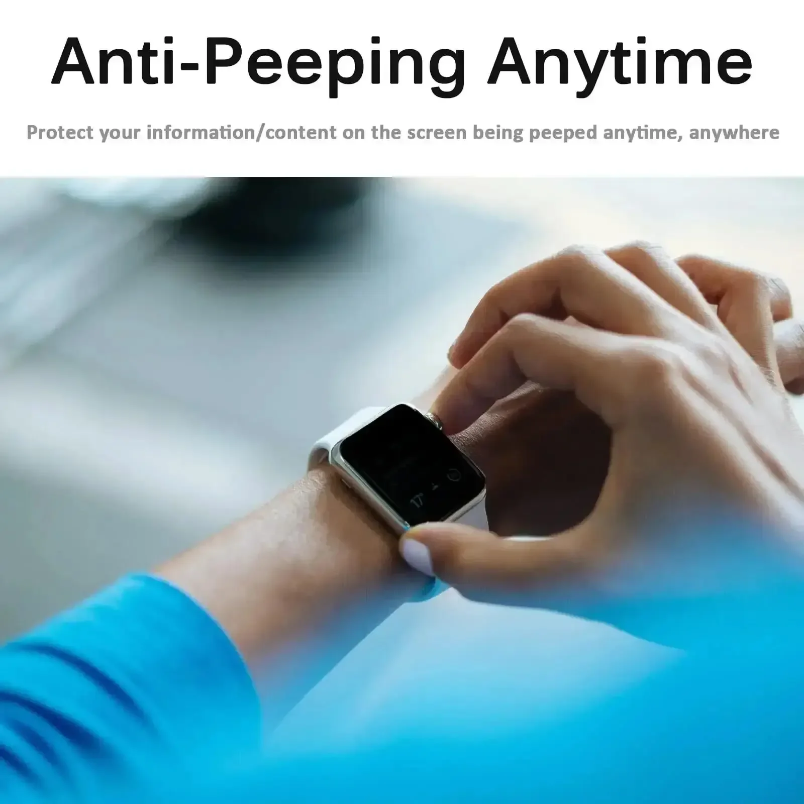 Enhanced Privacy Screen Protector with Anti-Spy Glare Technology