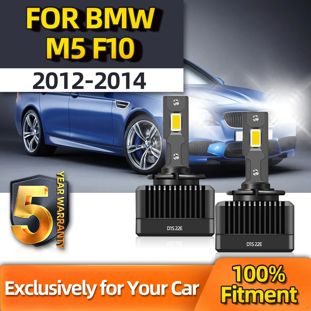 

TEENRAM 2Pcs 12V Bulb White Auto Lamp LED Headlights D1S 110W 30000LM Car Light Turbo Lamp For BMW M5 F10 2012 2013 2014