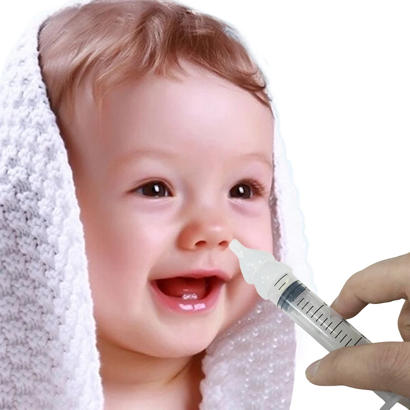 

1/2PCS 10ML Baby Nasal Aspirator Syringe Irrigator Baby Nose Washing For Children Baby Nose Cleaner Rhinitis Nasal Washer