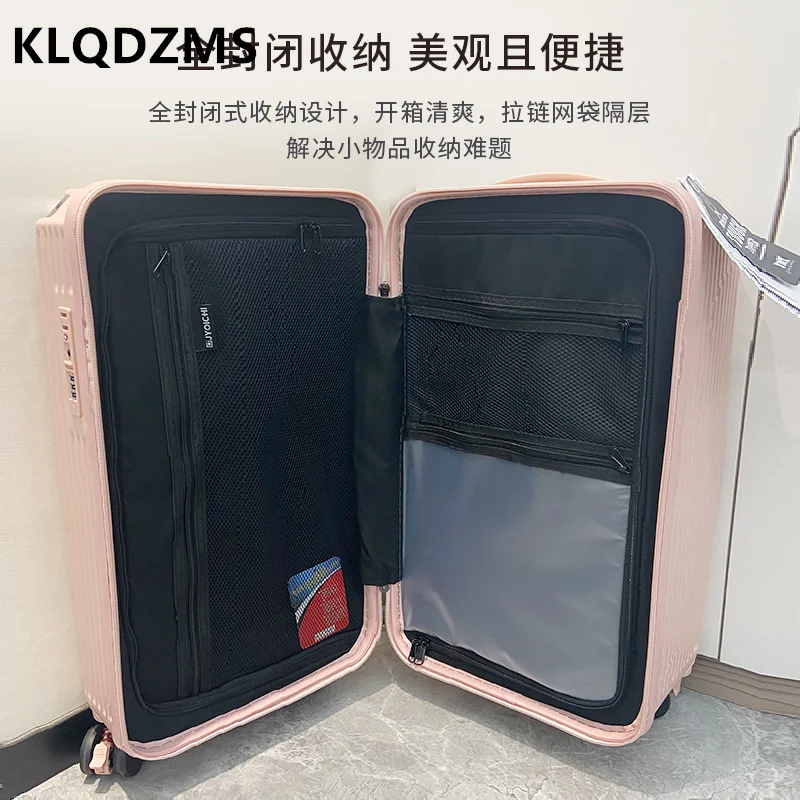 KLQDZMS ABS+PC Suitcase Super Lightweight Large Capacity Thickened Trolley Case 22