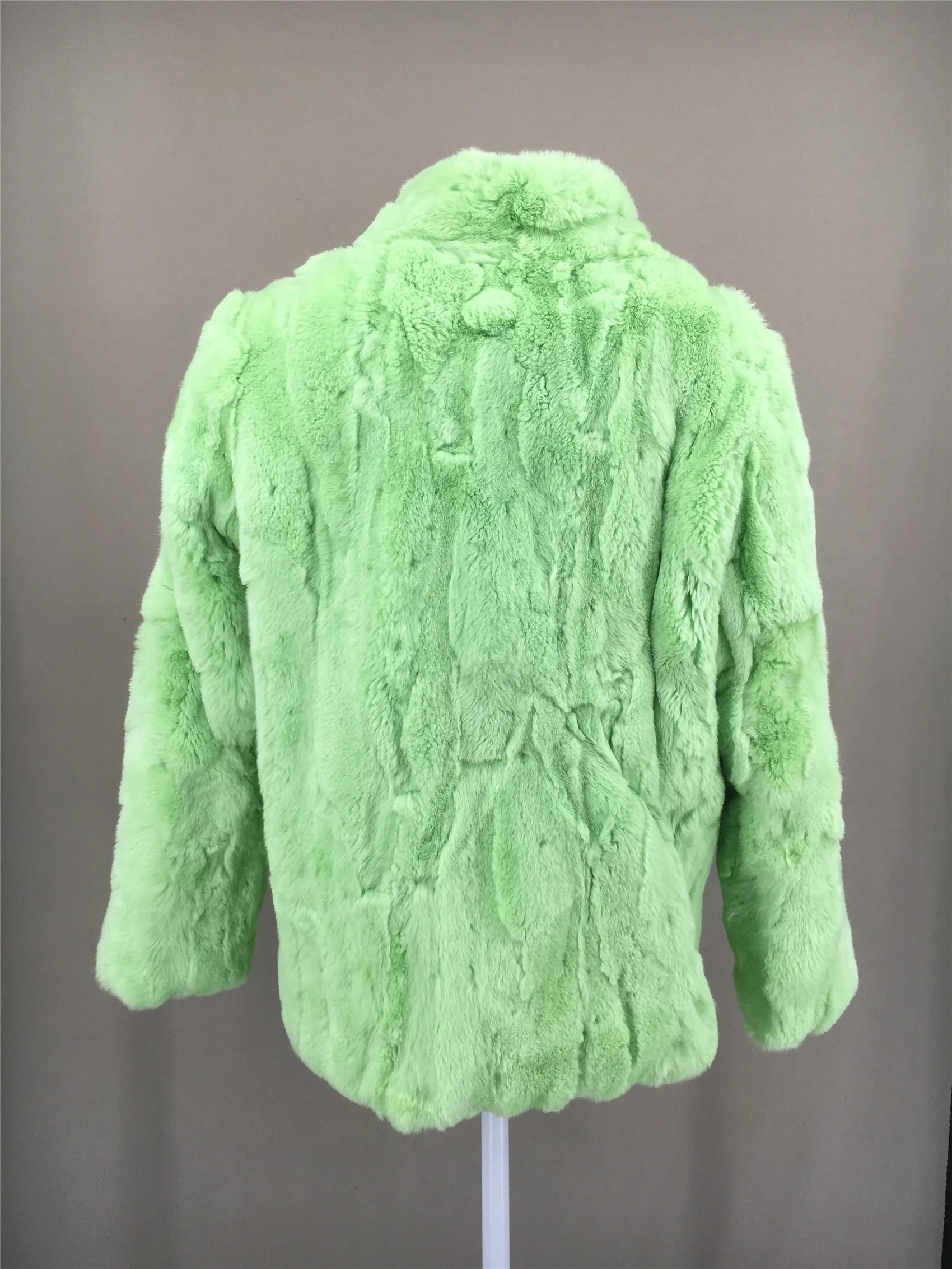 real rex rabbit coat with hood  woman casual 2023 Autumn winter coat furry winter warm furry fluffy 2210020