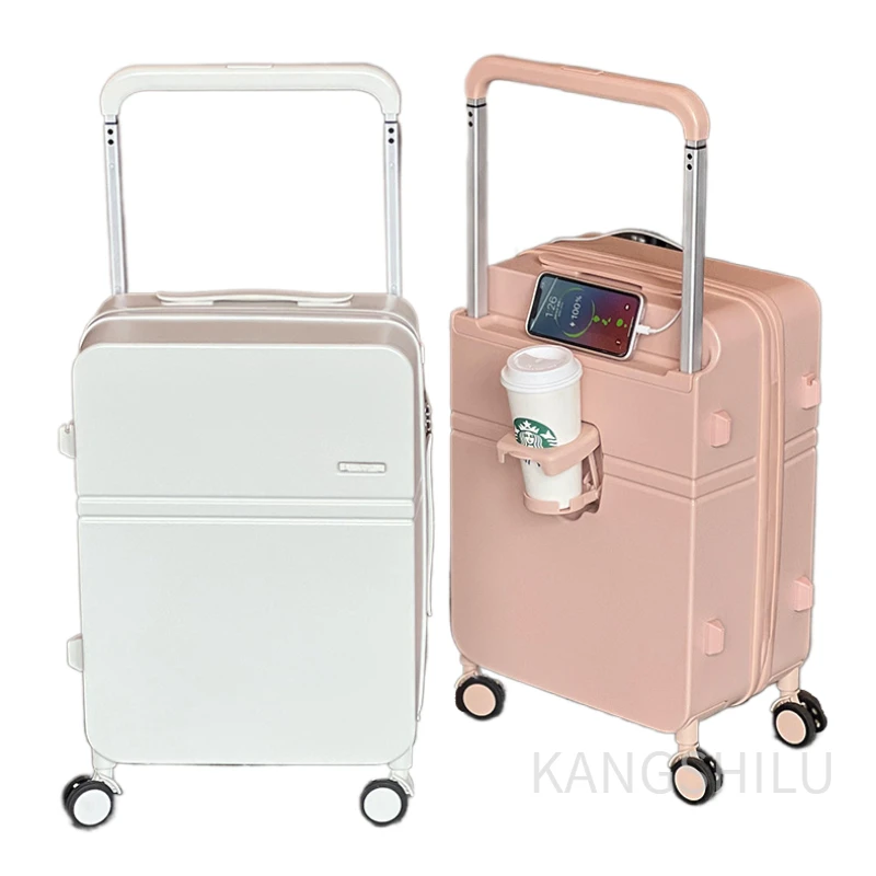 New Fashion 20-Inch 24-Inch Multifunctiona Rolling Luggage Travel Trolley Case Suitcase With Wheels Zipper