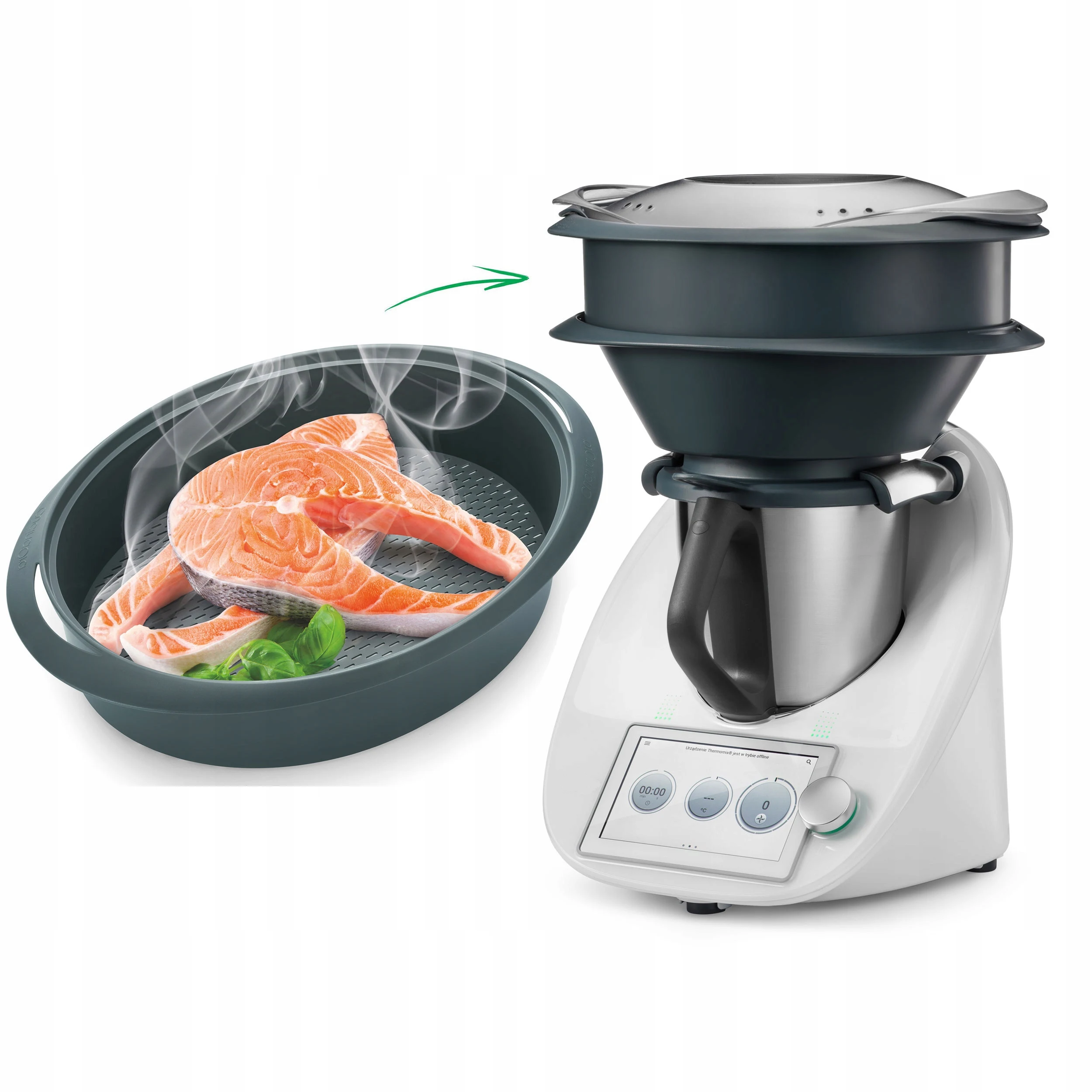 2 Camini Per Vapore Alimentari In PP Per Bimby TM6 TM5 TM31 E Altri Robot Da Cucina – Accessorio Cottura A Vapore - 3