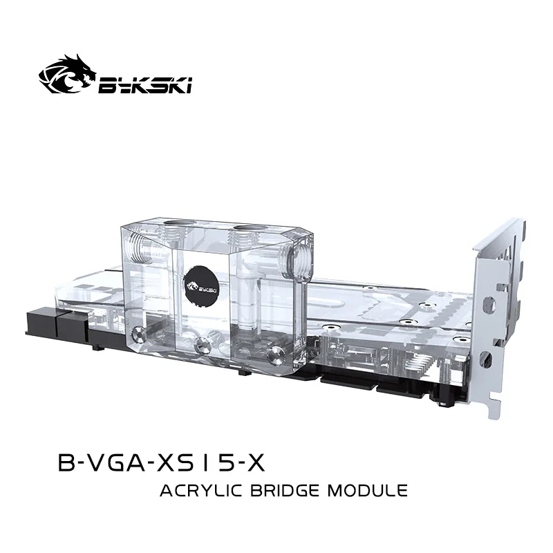 Bykski em Forma de l Ponte Módulo para Gpu Bloco de Água Acrílico Multifuncional Mudança de Direção Superior-lado B-vga-xs15-x - Imagem 4