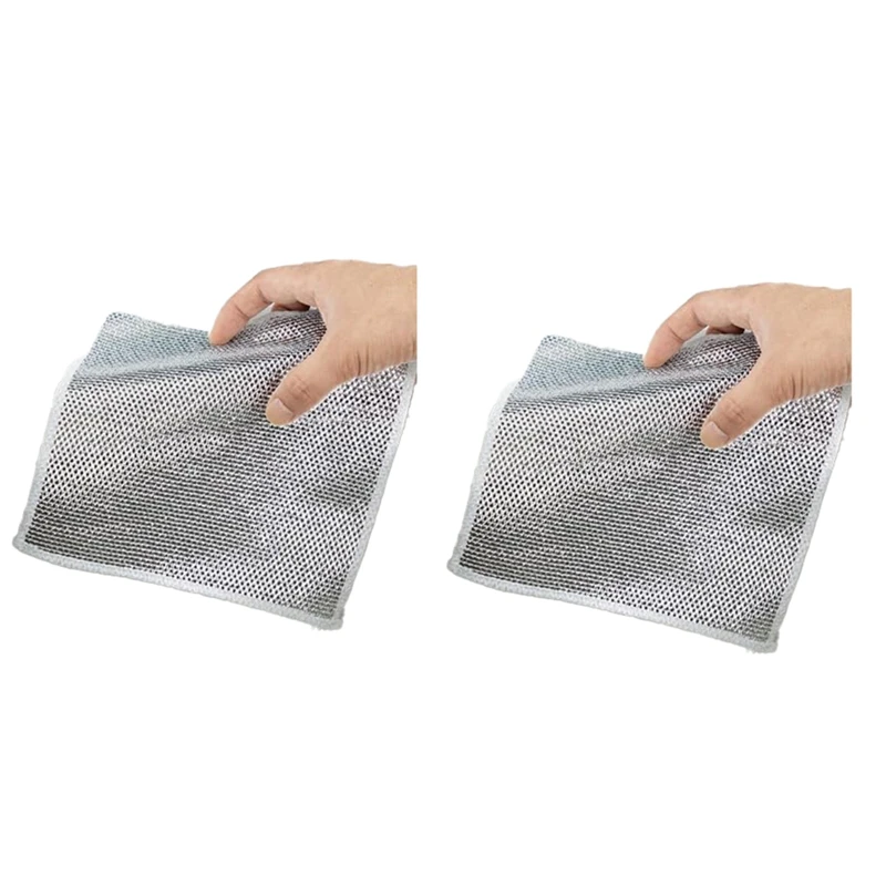 

Anti-Scratch Dishcloth,Wet And Dry Use,Scrubs And Cleans Dishes,Sinks,Counters, Stoves,Easy Rinse,Machine Washable 20PCS Durable