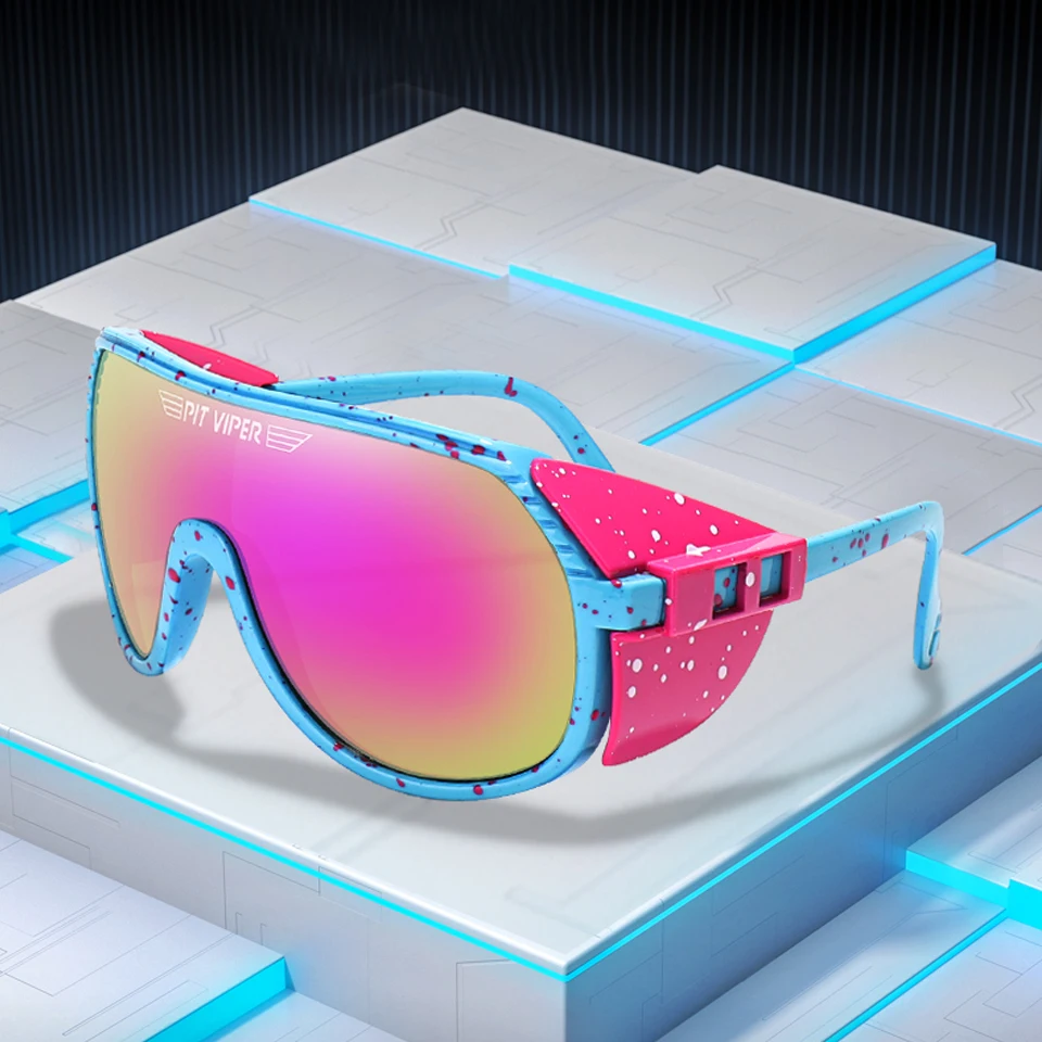 Brand Cycling Sunglasses Vintage Punk Style Men Women Cool Pilot Shades