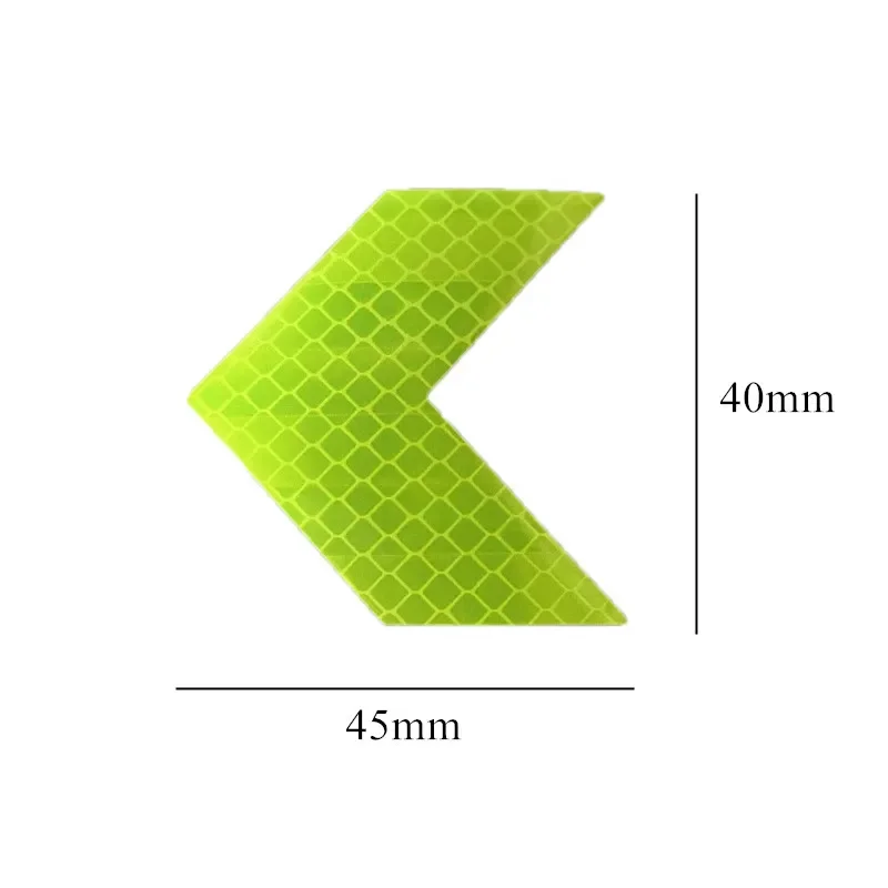 Reflective Car Sticker 10 Pcs/Set Arrow Sign Tape Warning Safety for Car Bumper Trunk Reflector Hazard Tape Car Styling