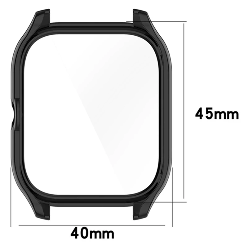 Premium Smartwatch Protective Bumper Case with Tempered Glass