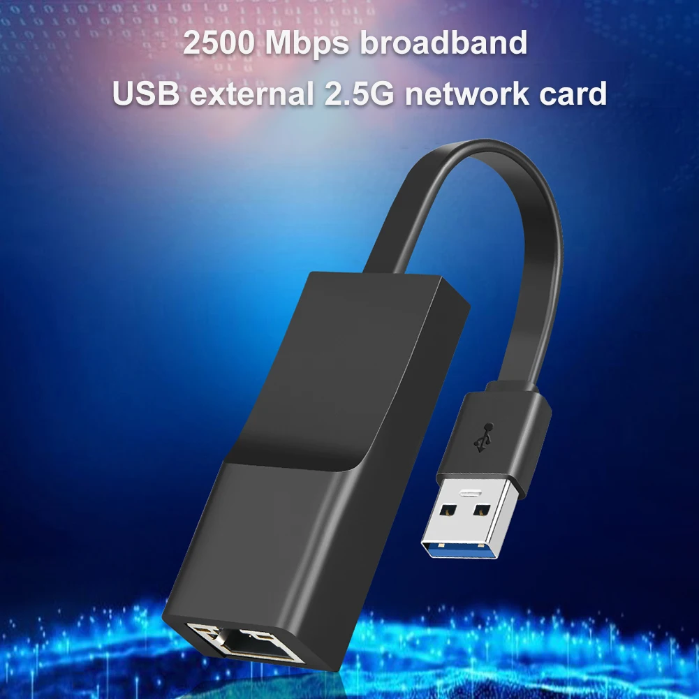 2.5G USB-이더넷 어댑터 2500Mbps USB3.0/Type-C-RJ45 변환기 MacBook Pro2016/2017/2018/2019용 고속 드라이브 무료 제공