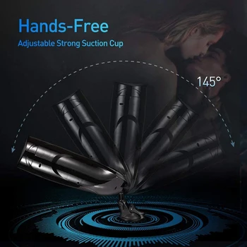 Sucker Voice Automatic Thrusting Male Masturbator 5*6 Powerful Speeds Hands Free  Interaction Adult Masturb Sex Toy for Men