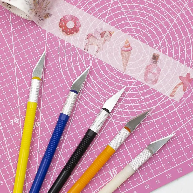 Utility Knife 1pc Cutter Knife Art Utility Knife Pen Sword Cut Stickers Scrapbooking Cutting Tool Hand Account Sword School Supplies DIY Craft utility knife