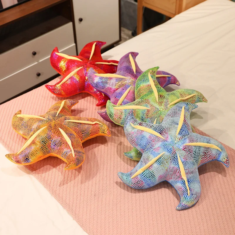 20/45cm Cute Colorful Starfish Plush Toys Stuffed Marine Ocean Animals