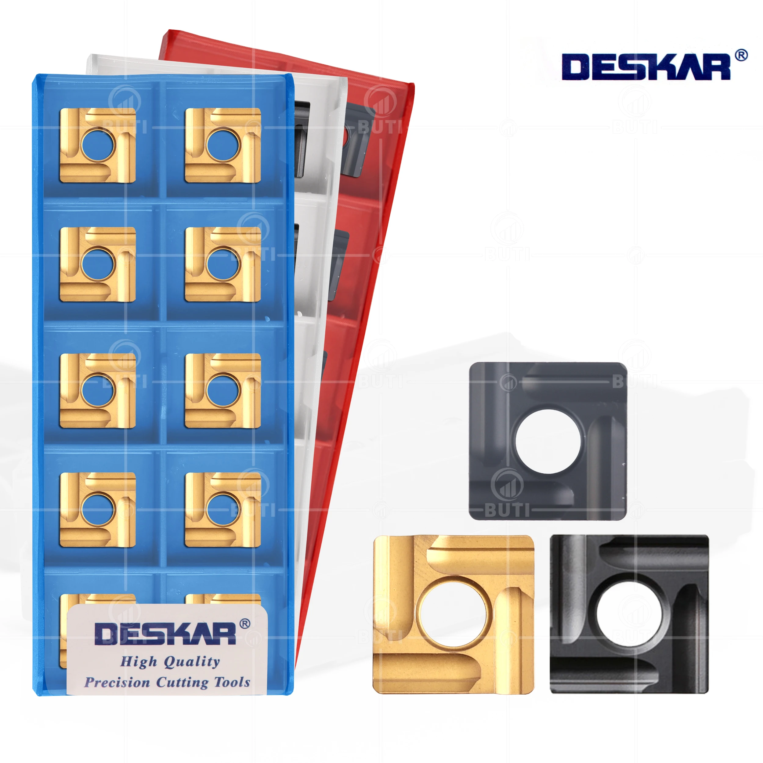 CDBP Lot De 10 Plaquettes De Tournage CNC TNMG160404 (TNMG331) - Revêtement TiN Pour Acier Semi-fini