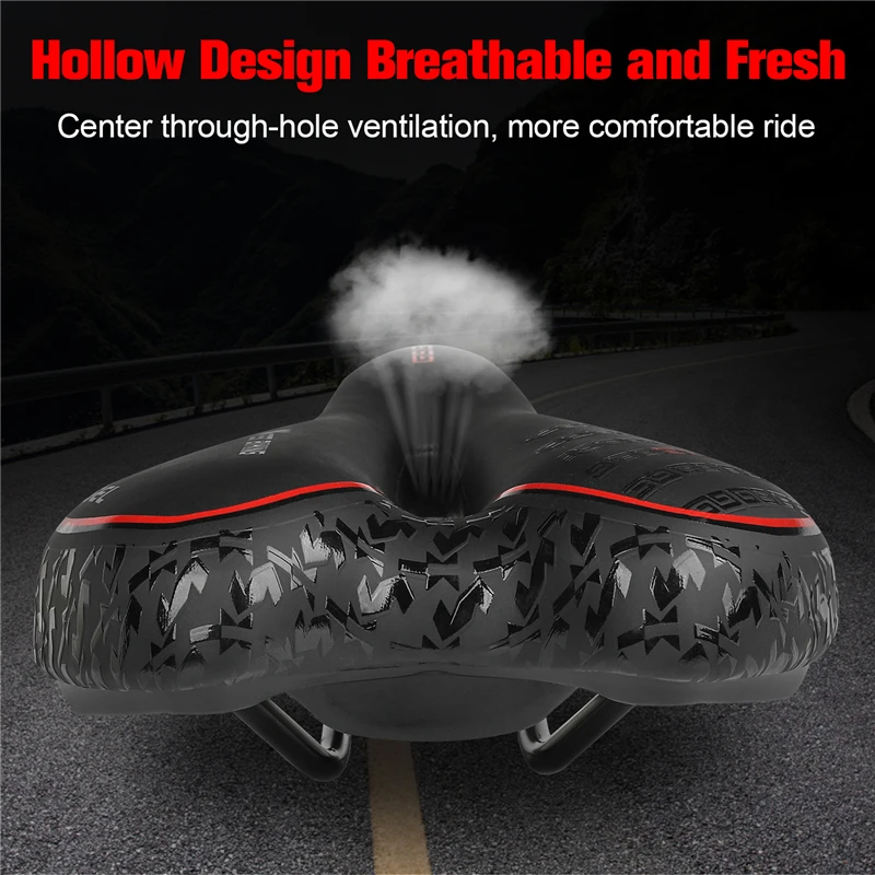 WEST BIKING Bicycle Saddle MTB Mountain Road Bike Seat Hollow Comfortable Cycling Cushion Exercise Bike Saddle for Men Women