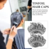 3 Pcs Tin Foil Hair Mask Cap Treatment Dye Caps Conditioning Hat Disposable Assorted Color Salon Use Baking for 2