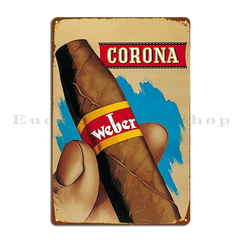 Corona Sigaro Pubblicità Targa In Metallo Poster Divertente Cinema Vintage Personalizzato Designer Tin Sign Poster