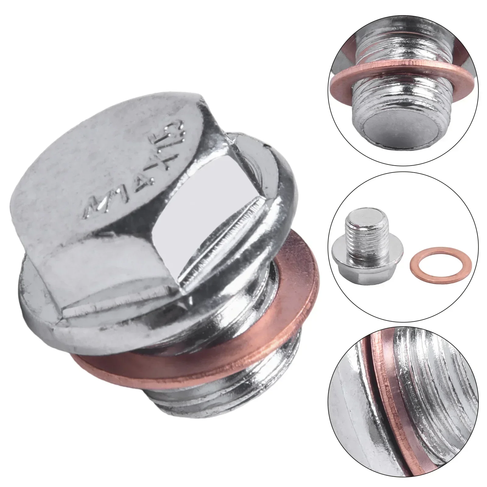 1x M14*1.5 Car Oil Pan Oil Drain Screw ENGINE OIL DRAIN PLUG & WASHER For Ford 1973-2001/ For GENESIS-#2151323001 crankshaft oil seal