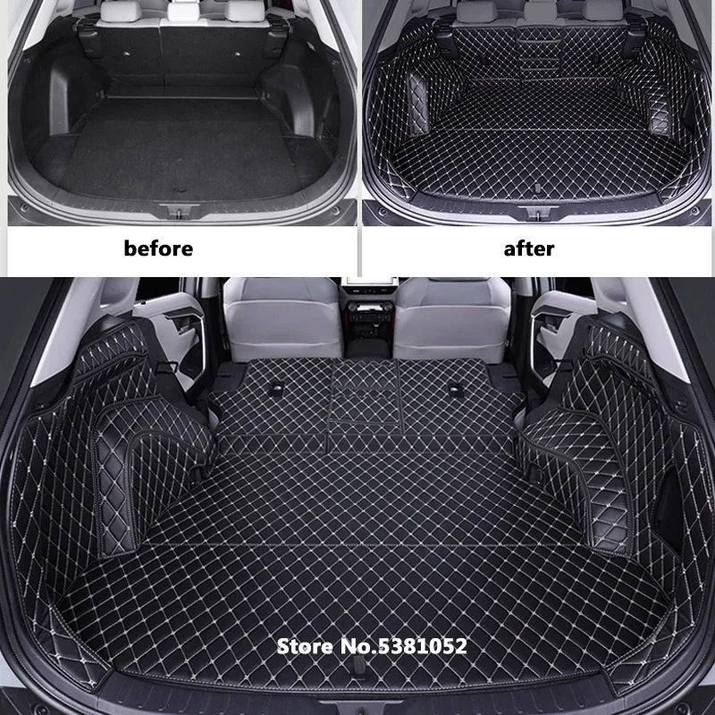 

For Toyota RAV4 2019 2020 2021 2022 Car Rear Trunk Mats Floor Trunk Mats Boot Cargo Liner Luggage Tray Protection Cover
