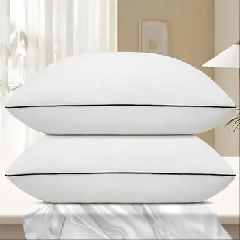 Cooling Bed Pillows, Microfiber, Breathable Side, Back, Stomach, Reduces Neck Pain, Pack of 4 1