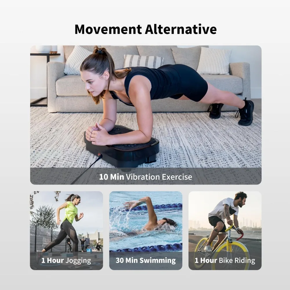 Vibration Plate Exercise Machine, Exercise Equipment for Whole Body,Power Plate Vibration Platform, for Fitness