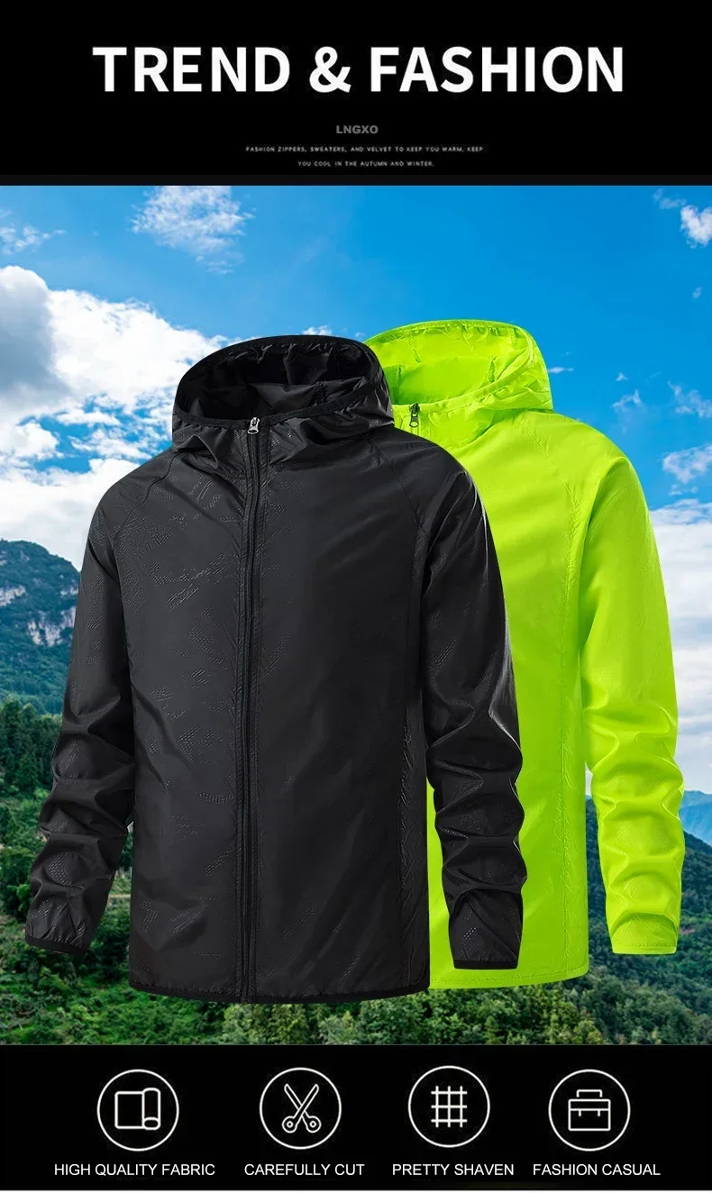 Camping Rain Coat Men Women Windbreaker Women Men's Waterproof