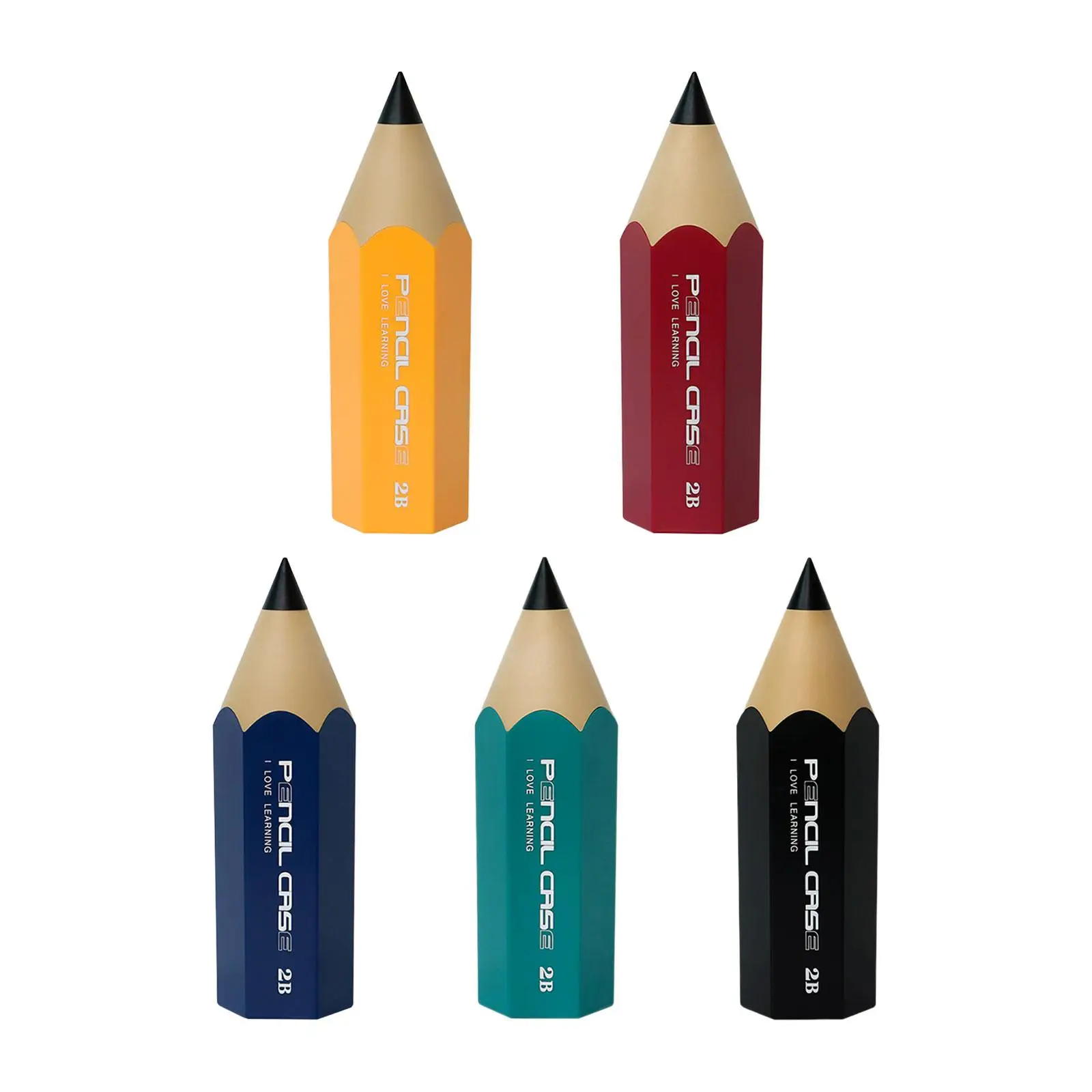 

Pencil Shape Pencil Organizer Stationery Stand Modern Desktop Organizer Case for Art Supplies Eyeliner Pencil Desk Accessories