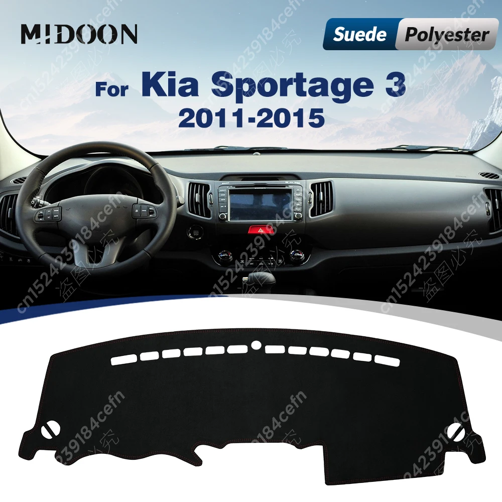 Tappetino Antiscivolo Per Cruscotto Compatibile Con Kia Sorento 2016-2020 – Protezione Solare E Anti Riflesso, Morbido E Senza Odore