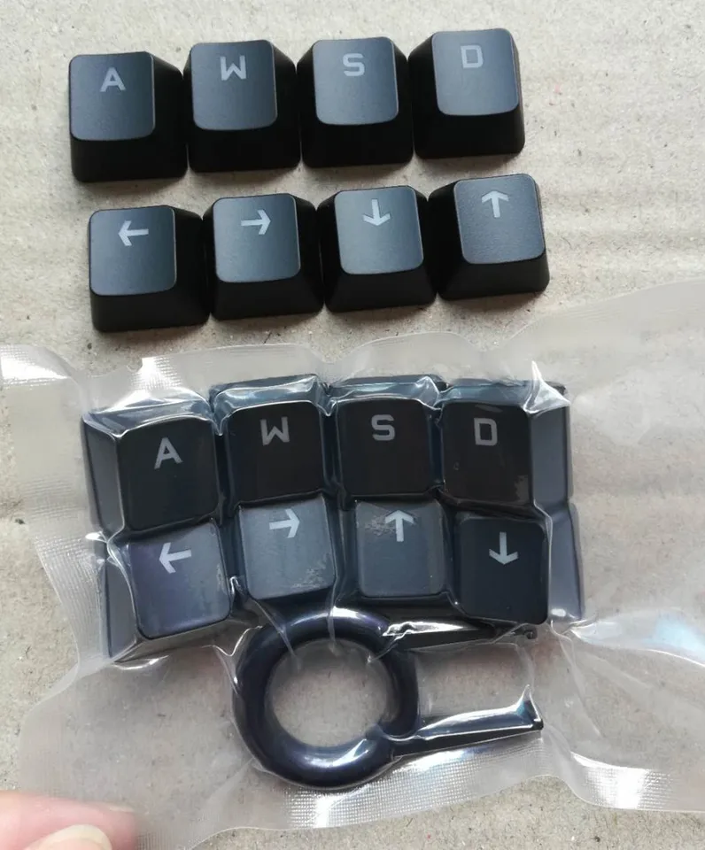 Set Copritasti Retroilluminati WASD E Freccia Per Tastiera Logitech G910, G810, G310 - Compatibile Con Interruttori Romer-G
