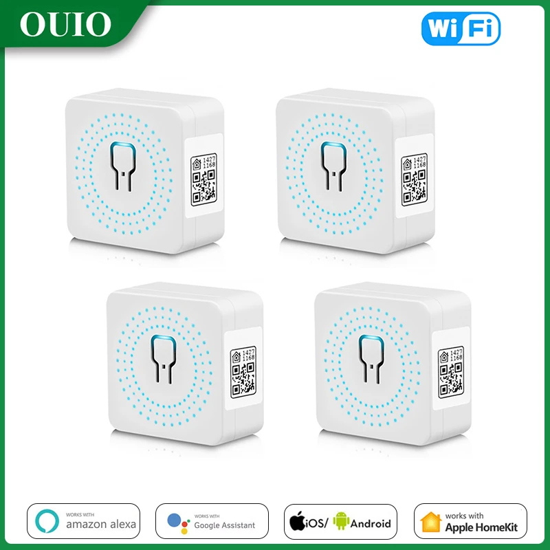 Homekit Mini WiFi Switch Module Smart Home Breaker 2 Way Control  Remote Control Switch Relay for Work With Apple Home App