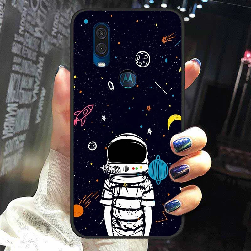 mobile flip cover For Moto One Action Case Silicone Soft TPU Astronaut Cartoon Phone Cases For Motorola One Vision Cover For Moto One Macro ZoomFor Moto One Action Case Silicone Soft TPU Astronaut Cartoon Phone Cases For Motorola One Vision Cover For Moto One Macro Zoom designer phone pouch Cases & Covers