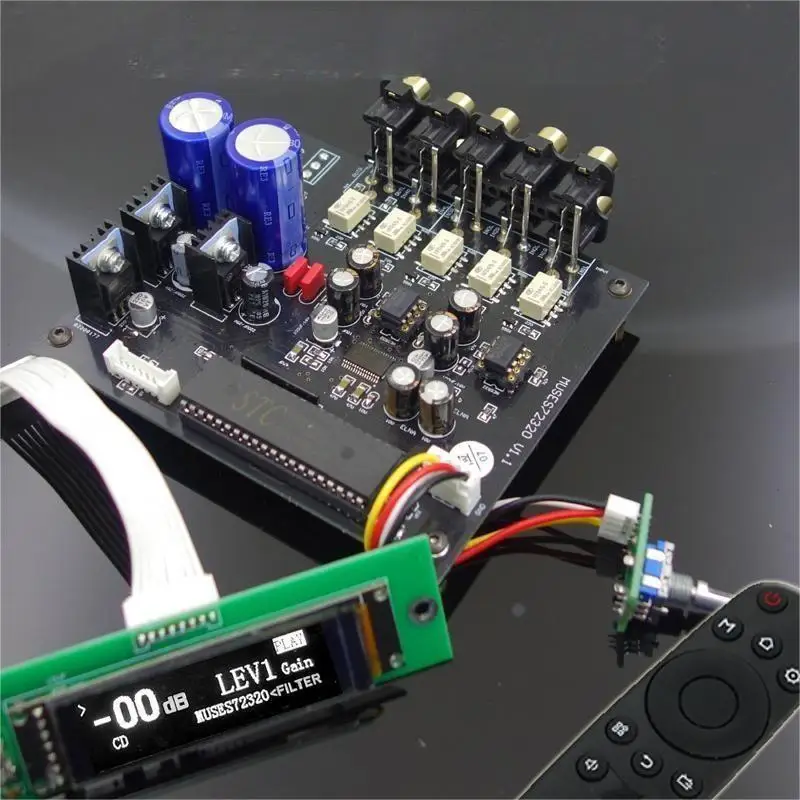 

F12 MUSES72320 Fever Flagship Front Stage Volume Controller Infrared Remote Control Preamplifier