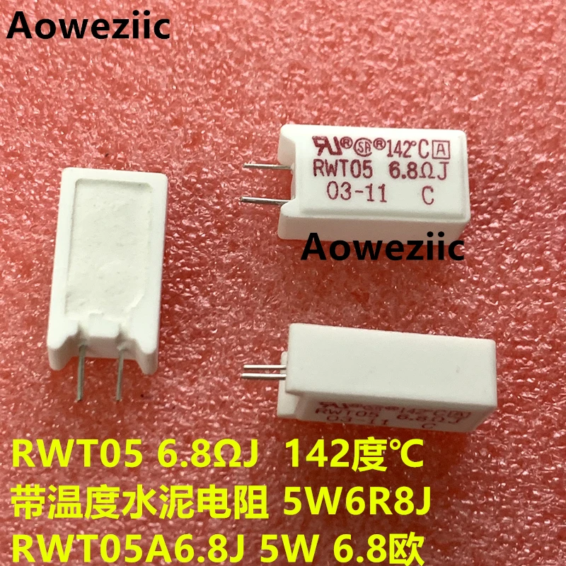 

RWT05A6.8J RWT05 6,8 Ω J с температурной защитой цементного сопротивления 142 ° C 5 Вт 6,8 Ом 6,8r