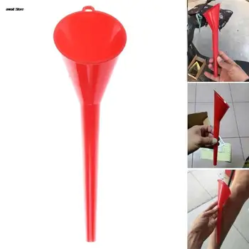 Multi-funzione Rosso/Giallo Auto Moto Bocca Lunga Imbuto Motore Macchina Imbuto Rifornimento Imbuto Benzina Olio Diesel Additivo