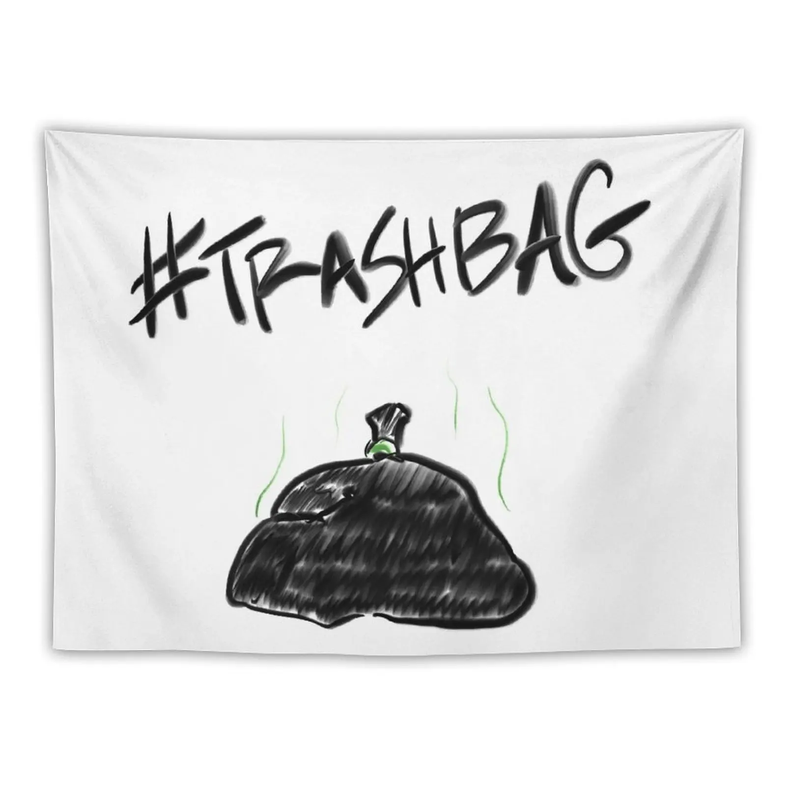 

Hashtag Trashbag Tapestry Wall Art Decor For Bedroom Outdoor Decoration Tapestry
