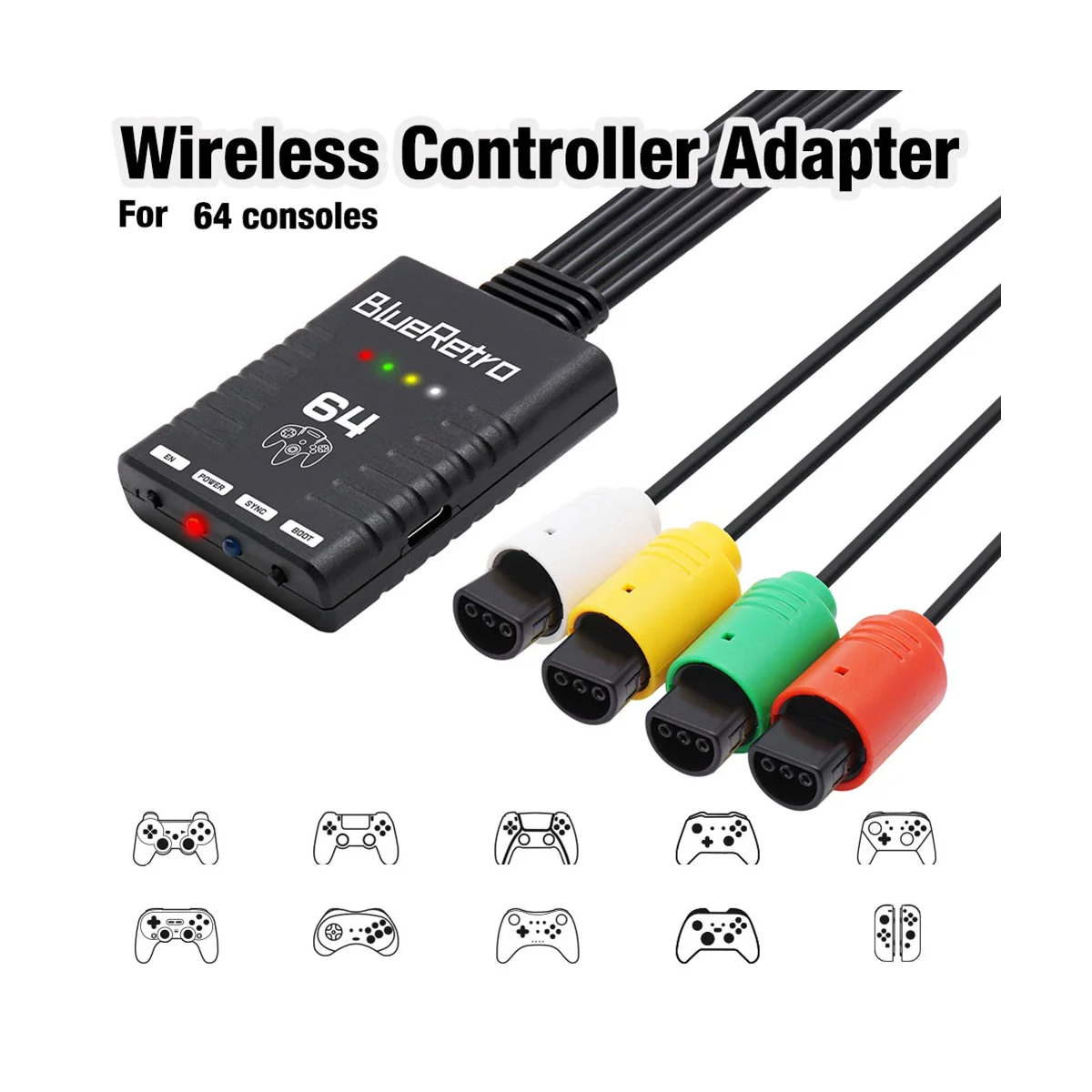 Per Nintendo Gamecube Console Controller Di Gioco Wireless Adattatore Per Ps3 Ps4 Ps5 8Bitdo Switch Pro Wii Controller